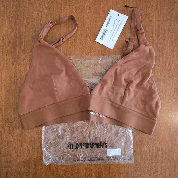 ThirdLove X Kit Undergarments Soft Wireless Bra / Bralette in Brown - Size Small - Picture 7 of 10
